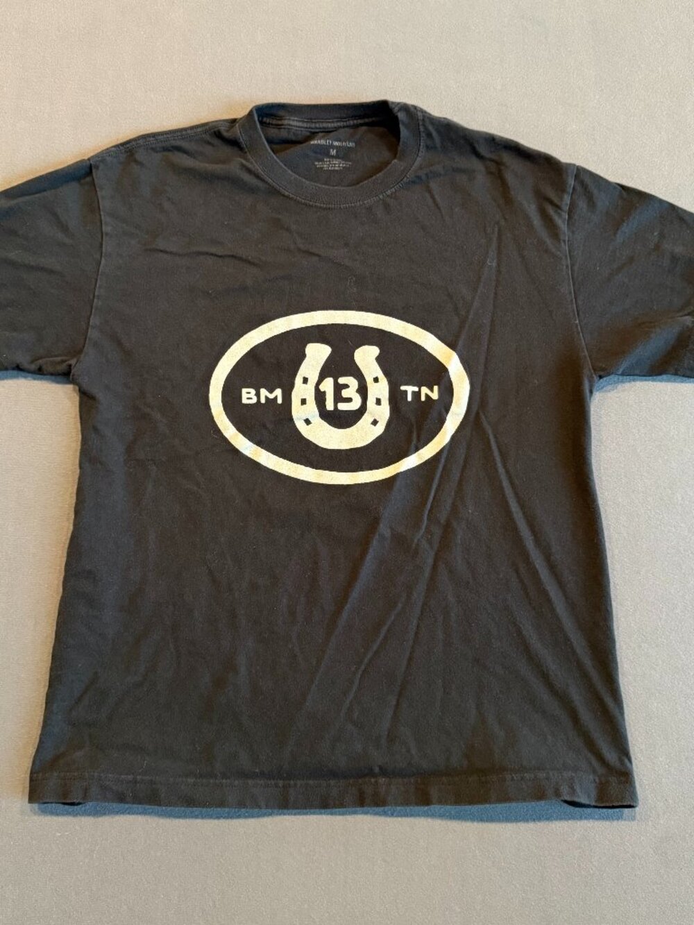 Bradley Mountain Lucky 13 Tee Black Men's M Horseshoe Anniversary Graphic
